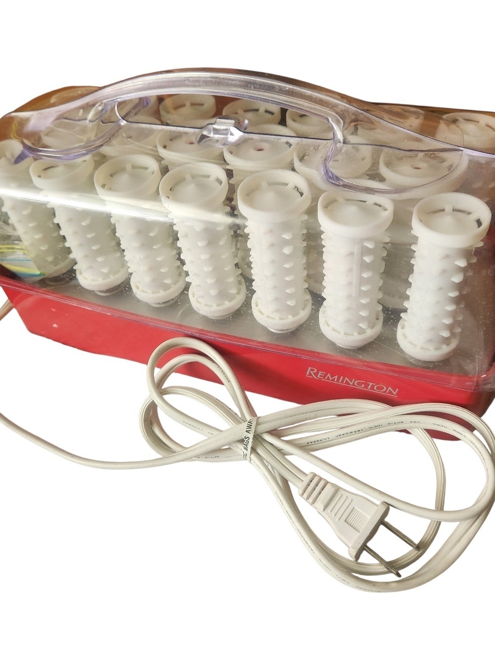 Remington Vintage Electric Hot Rollers Set Works- Some Clips Collectible 90's